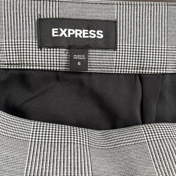 Express Faux Wrap Asymmetrical Pencil Skirt Preppy Office Wear Womens Size 6 - Picture 4 of 8